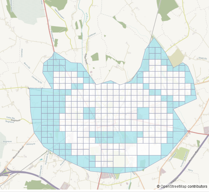 Portlaoise task with mapped tasks resembling an face